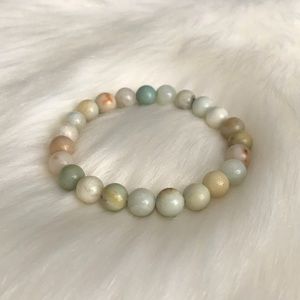 Natural Multi-Color Amazonite Beaded Bracelet